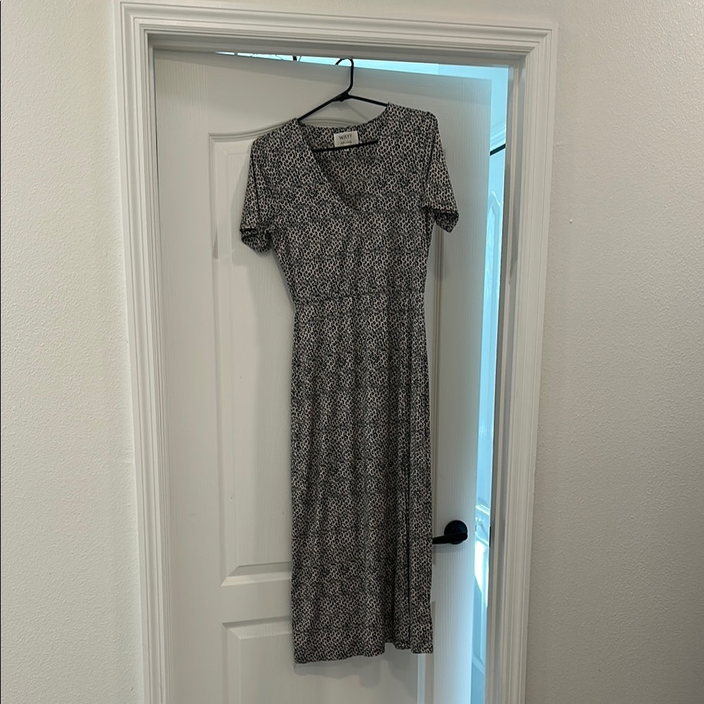 Wayf Dede x Emily collection leopard dress